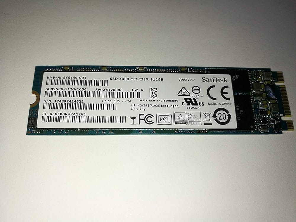 Amazon | SD8SN8U-512G-1122 [X400 SSD（512GB M.2(2280) SATA6G
